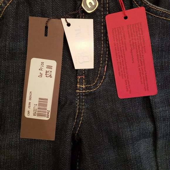 Cambio Jeans Nade Size 2 Swarovski Crystal - Picture 4 of 8